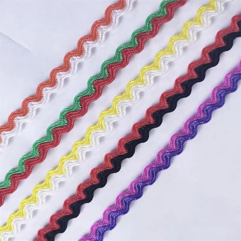 0.5cm混色波浪织带