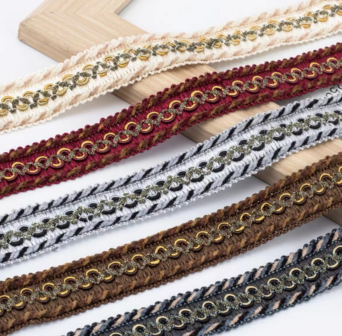 2.7cm绒带小边窗帘花边