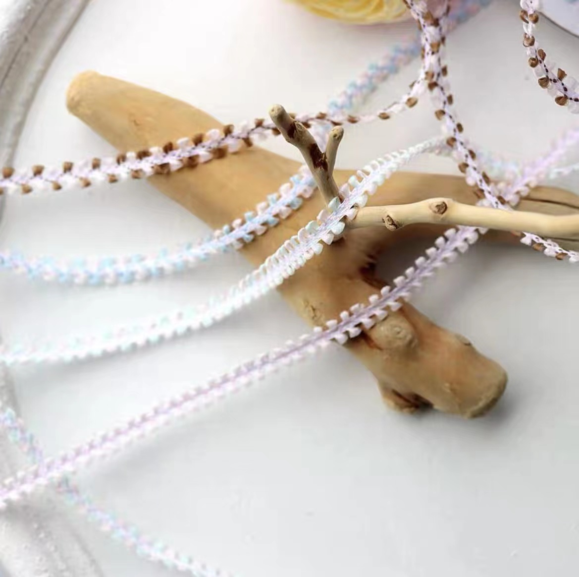 0.8cm蕾丝球花边