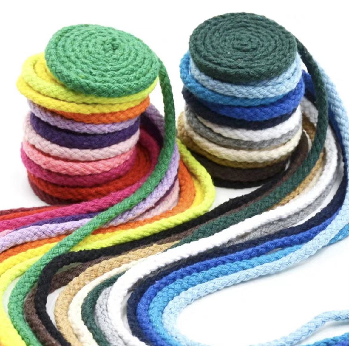 0.5cm color cotton rope