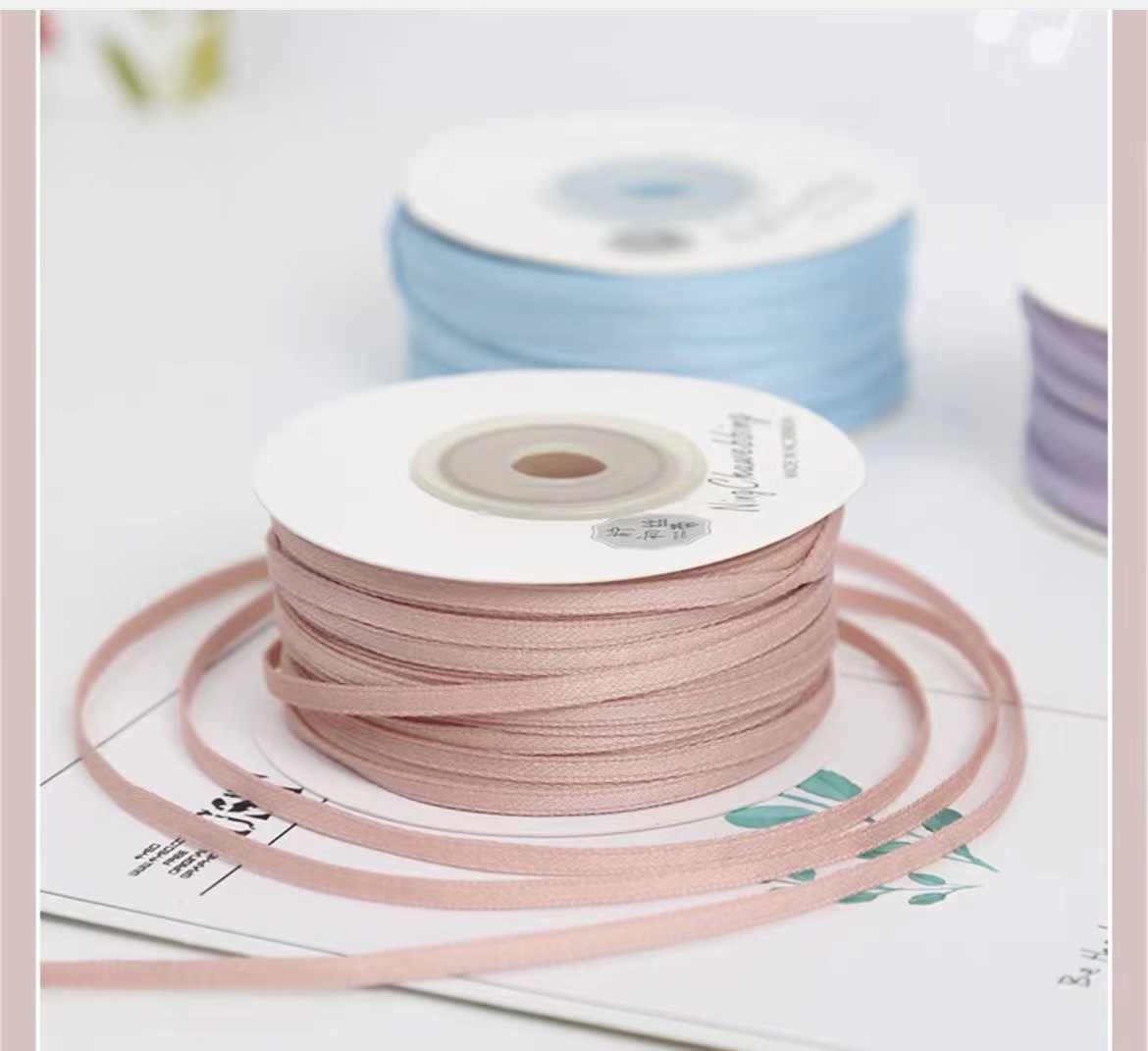 0.3mm涤棉绸缎丝带